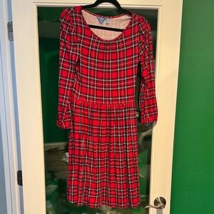 Plaid Red Draper James Reiss Witherspoon Dress